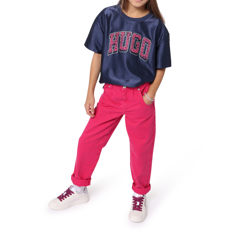 Sneakers met veters en print HUGO 
                        GIRL