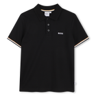 Poloshirt met korte mouwen, ZWART, hi-res