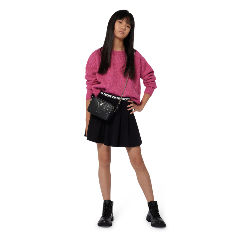 Lederen laarzen met rits DKNY 
                        GIRL