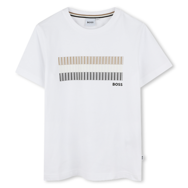 Katoenen T-shirt korte mouwen BOSS 
                        BOY