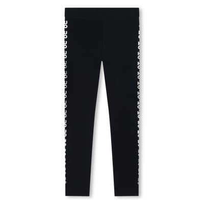 Legging met glanzende logo's HUGO GIRL