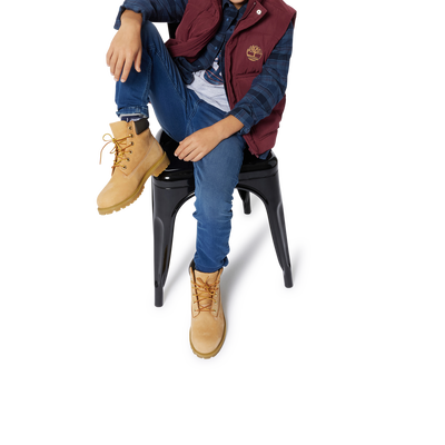 Katoenen overhemd met ruiten TIMBERLAND BOY