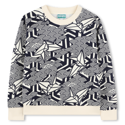 Fleece sweater van katoen KENZO KIDS UNISEX