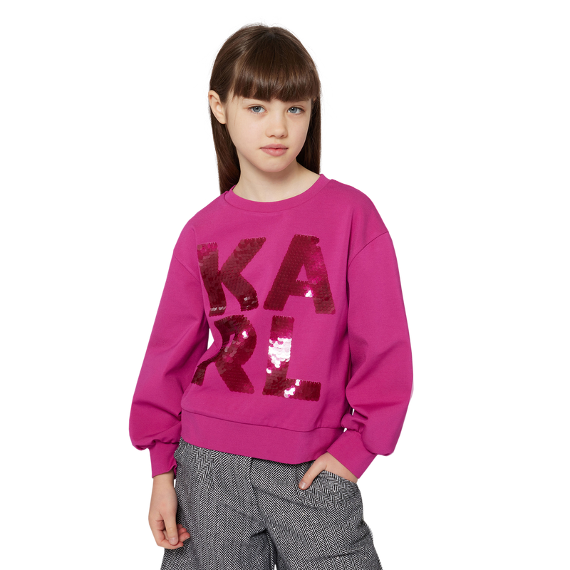 Sweatshirt met lange mouwen KARL LAGERFELD KIDS 
                        GIRL