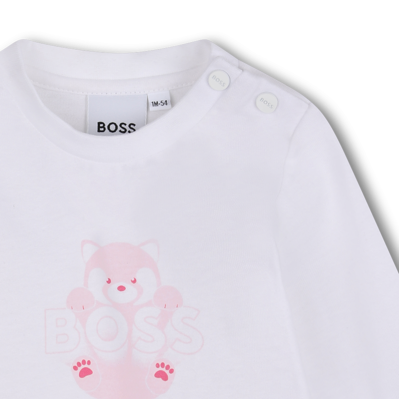 T-shirt met lange mouwen BOSS 
                        GIRL