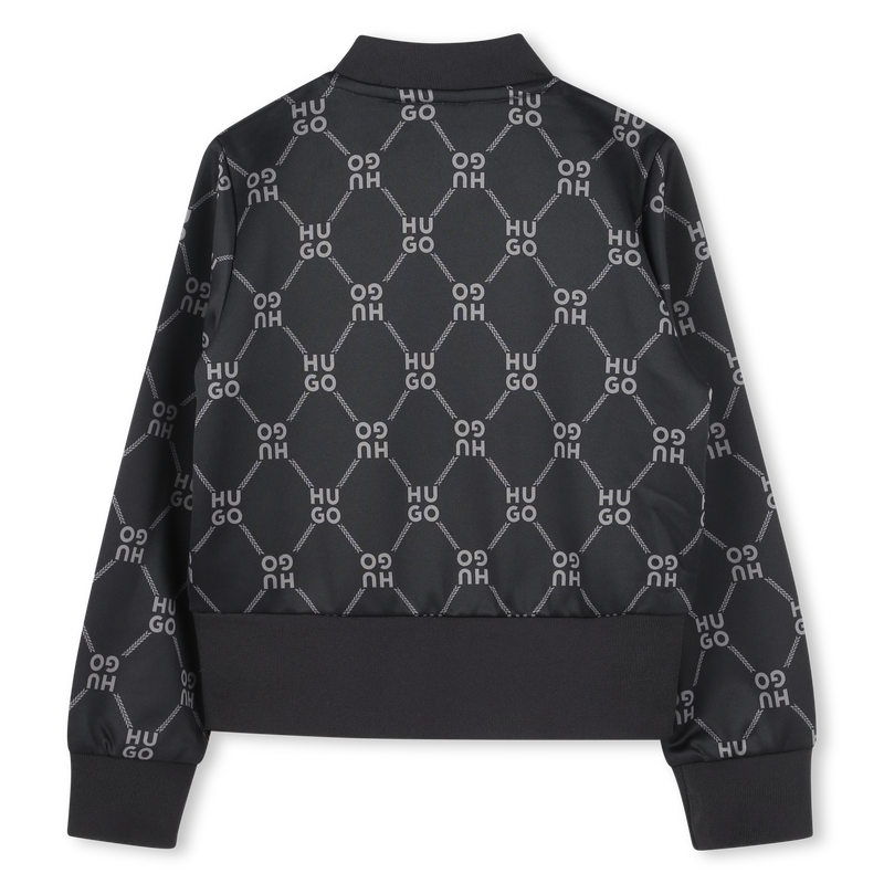 Sweatshirt met rits en logo HUGO 
                        GIRL