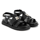 Leren sandalen met gesp KARL LAGERFELD KIDS 
                    GIRL