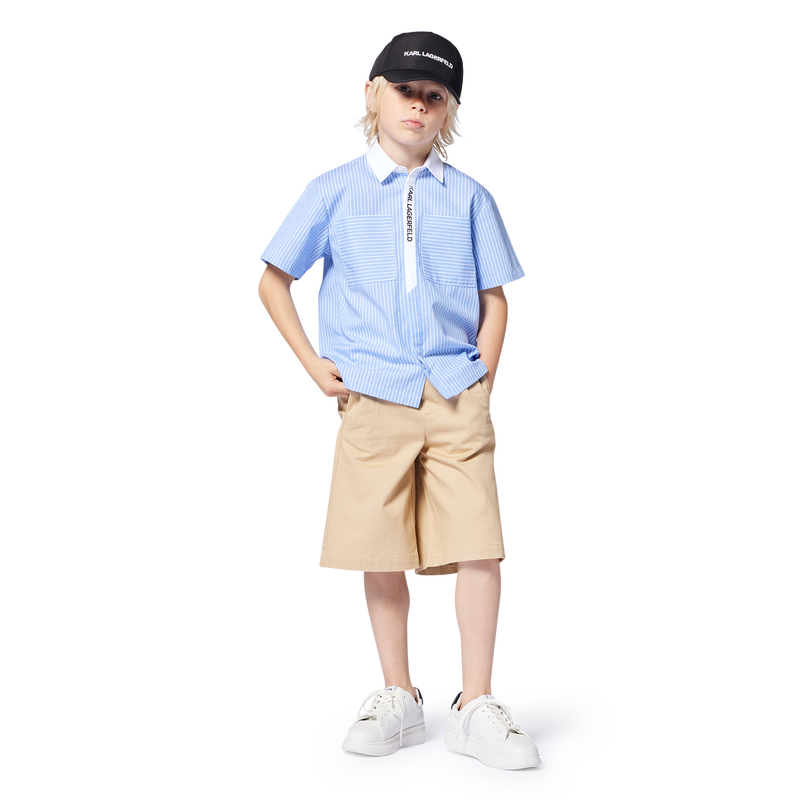 Verstelbare geborduurde pet KARL LAGERFELD KIDS 
                        BOY