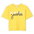 T-shirt met ronde hals, GEEL, hi-res