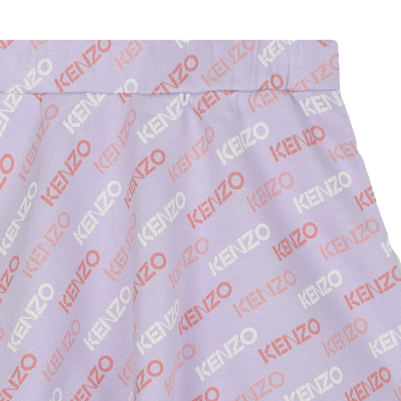 Uitlopende rok met logoprint KENZO KIDS 
                        GIRL