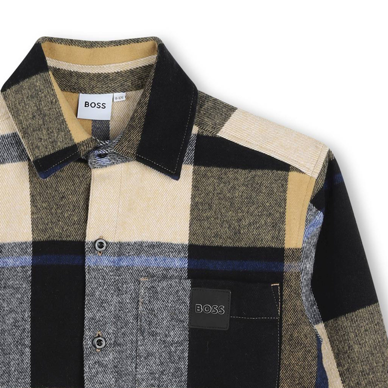 Katoenen hemd met lange mouwen BOSS 
                        BOY