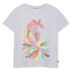 T-shirt met korte mouwen, WIT, hi-res