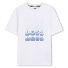 T-shirt met korte mouwen, WIT, hi-res