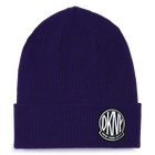 Muts van tricot met omslag, VIOLINE, hi-res
