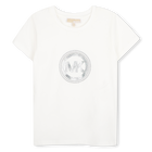 T-shirt met korte mouwen, GEBROKEN WIT, hi-res