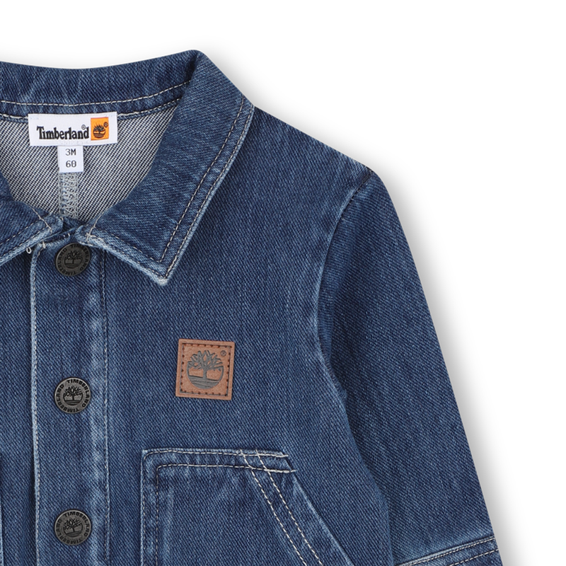Stretch gebreide denim jumpsuit TIMBERLAND 
                        BOY
