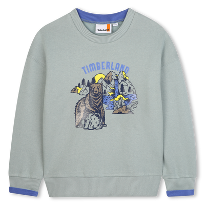 Sweatshirt van geborstelde fleece TIMBERLAND BOY