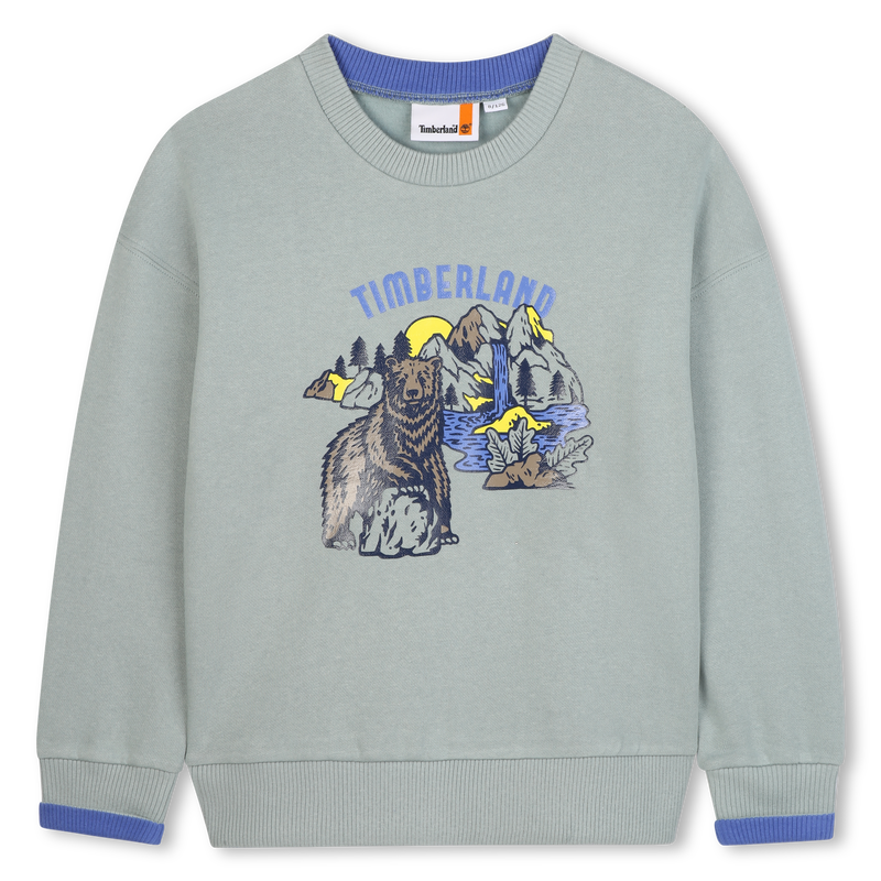 Sweatshirt van geborstelde fleece TIMBERLAND 
                        BOY