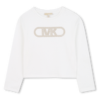 Jersey T-shirt met lange mouwen MICHAEL KORS 
                    GIRL