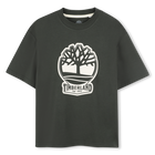 Tweekleurig T-shirt met logo, LINDE, hi-res
