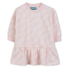 Bedrukte fleece jurk KENZO KIDS 
                    GIRL