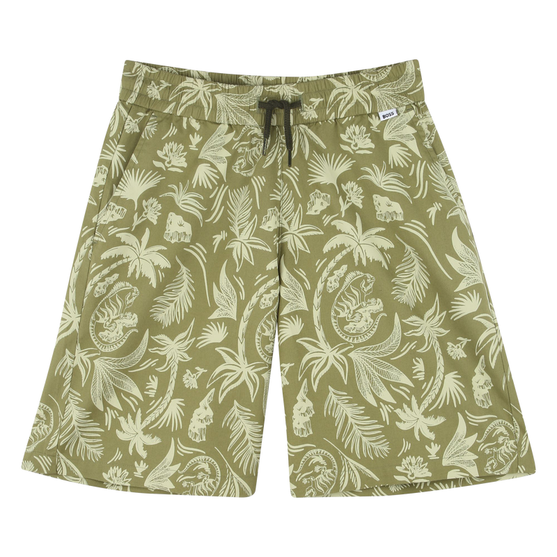 Katoenen bermuda met print BOSS 
                        JONGEN