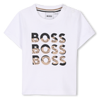 T-shirt met korte mouwen, WIT, hi-res