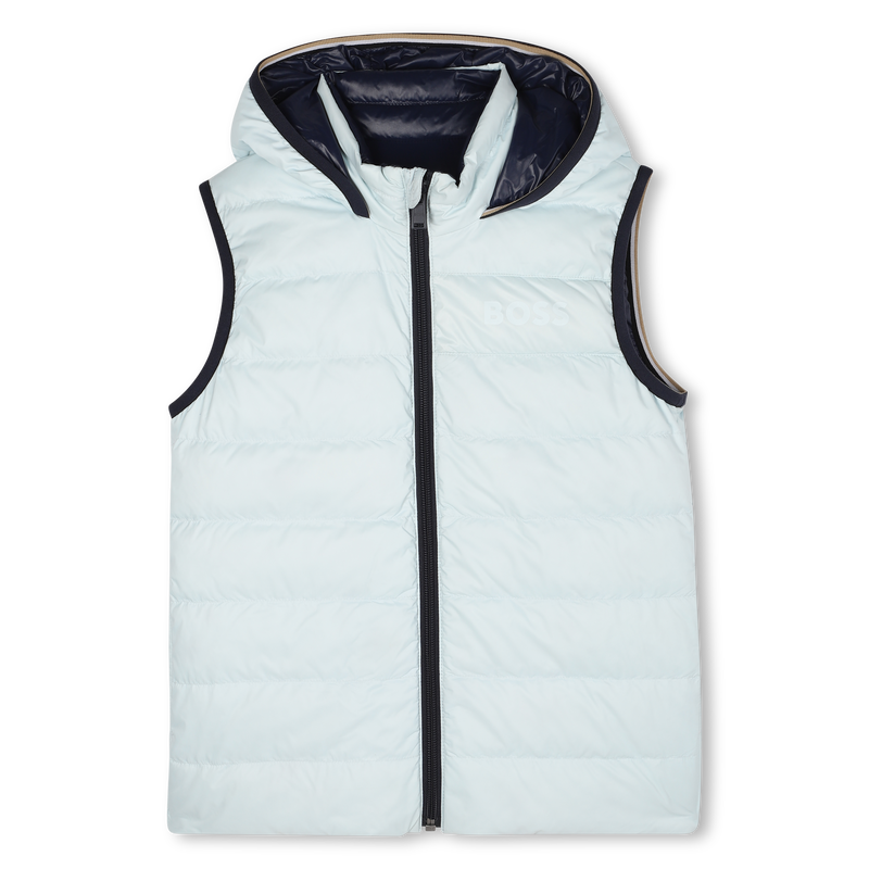 Gewatteerd jack met capuchon in flanne-effect BOSS 
                        BOY