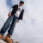 Sweatshirt van geruwde fleece TIMBERLAND 
                    BOY