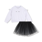 Sweat- en rokset KARL LAGERFELD KIDS 
                    MEISJE