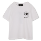 T-shirt met korte mouwen, WIT, hi-res