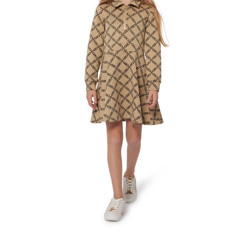 Jurk met rits en lange mouwen MICHAEL KORS 
                        GIRL