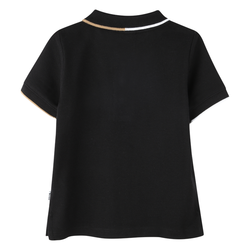 Katoenen polo met streepjes BOSS 
                        BOY