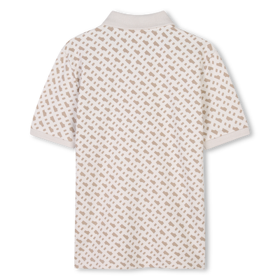 Polo met rechte snit en print BOSS BOY