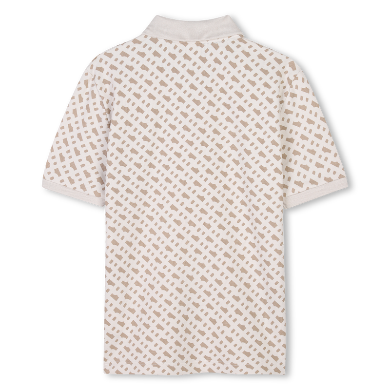 Polo met rechte snit en print BOSS 
                        BOY