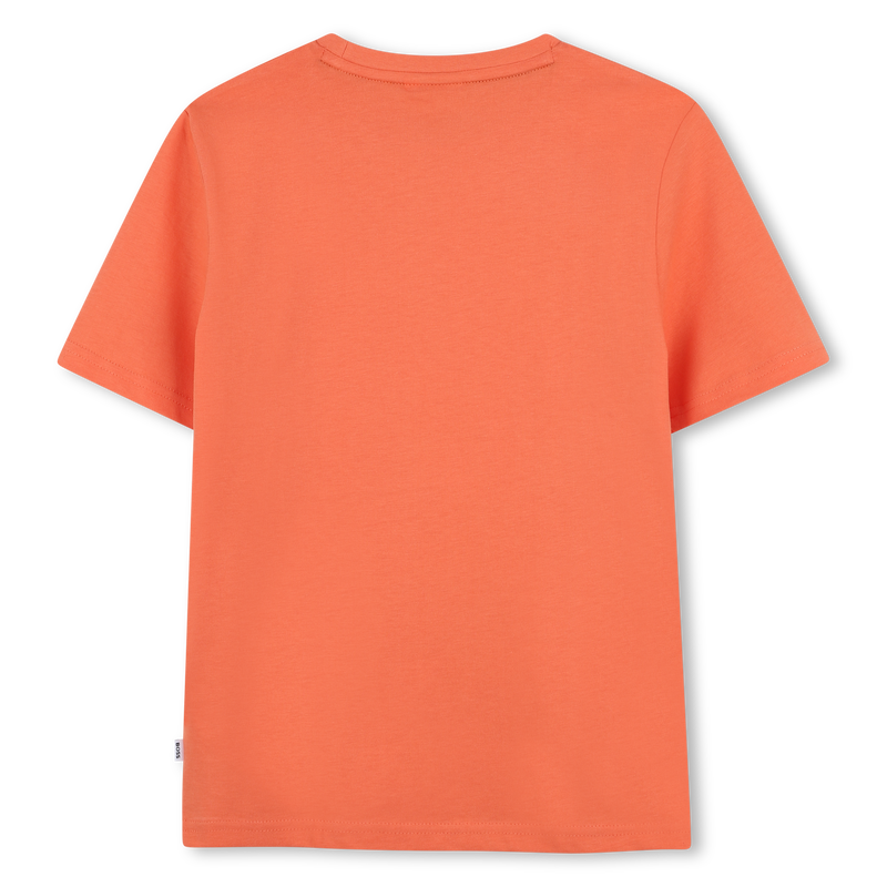 Katoenen T-shirt korte mouwen BOSS 
                        BOY