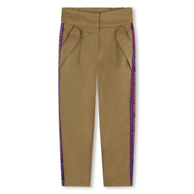 Broek met gestreepte biezen KARL LAGERFELD KIDS GIRL
