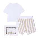 T-shirt + korte broek set BOSS 
                    BOY