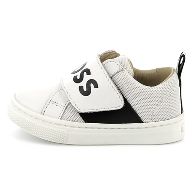 Leren sneakers met klittenband BOSS BOY