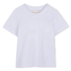 T-shirt met korte mouwen, WIT, hi-res