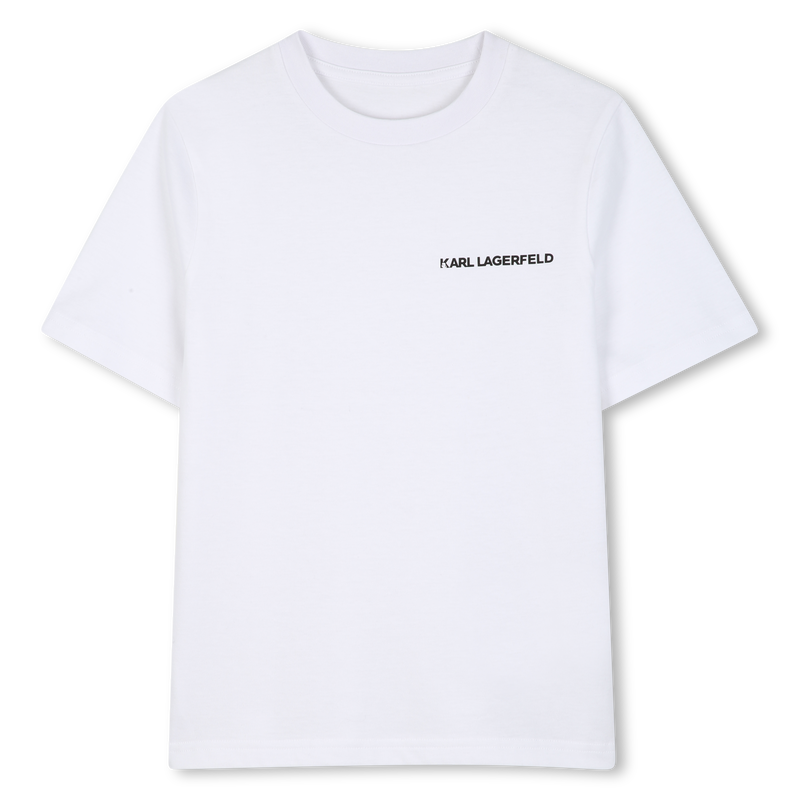 SET VAN 2 T-SHIRTS MET KORTE MOUWEN KARL LAGERFELD KIDS 
                        BOY