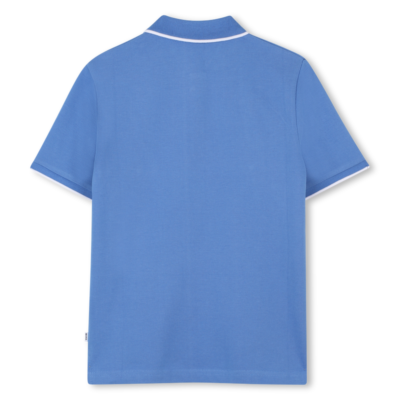Effen polo van katoenpiqu&eacute; BOSS 
                        BOY