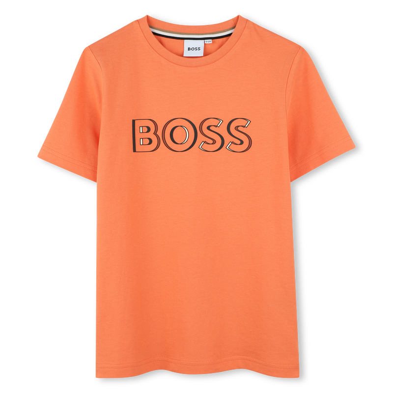 Katoenen T-shirt korte mouwen BOSS 
                        BOY