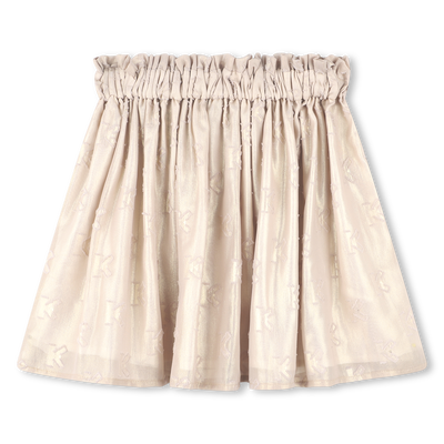 Rok van lam&eacute;-jacquard KENZO KIDS GIRL