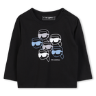 T-shirt met lange mouwen KARL LAGERFELD KIDS 
                    BOY