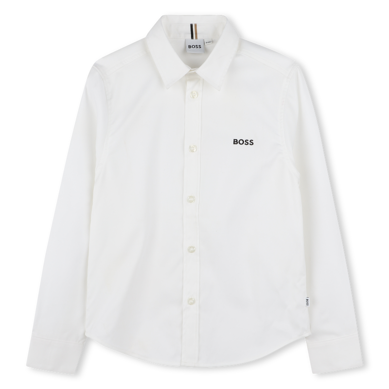 Katoenen overhemd lange mouwen BOSS 
                        BOY