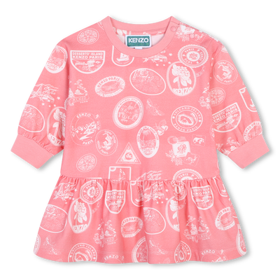Jurk met lange mouwen KENZO KIDS GIRL