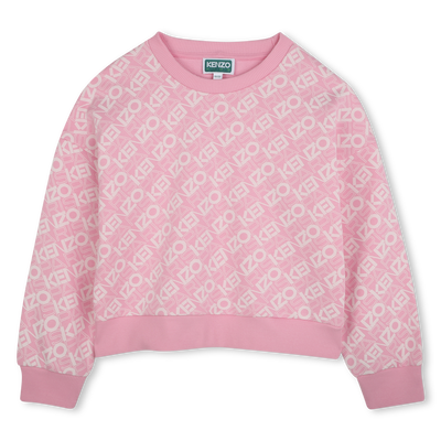 Fleece sweater van katoen KENZO KIDS GIRL