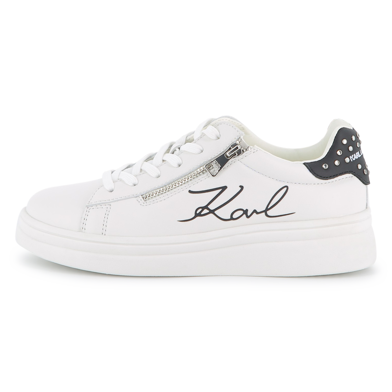 SNEAKERS VAN RUNDLEER KARL LAGERFELD KIDS 
                        GIRL