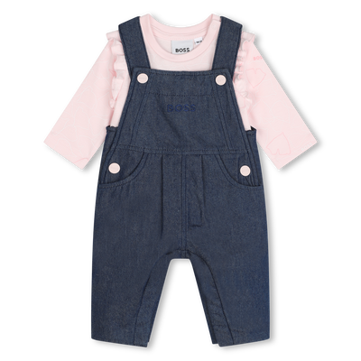 Katoenen tuinbroek en T-shirt BOSS GIRL
